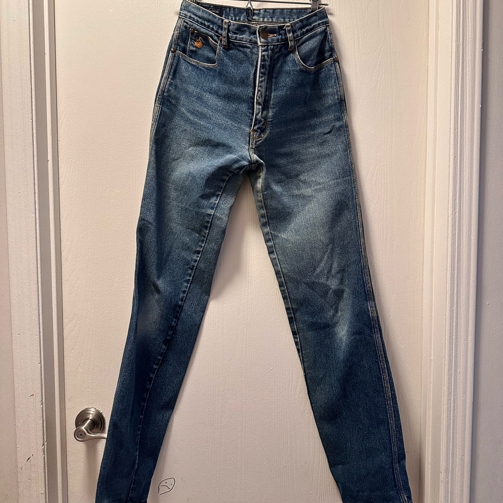 VTG Gloria Vanderbilt High Rise Blue Jeans - Sz 8